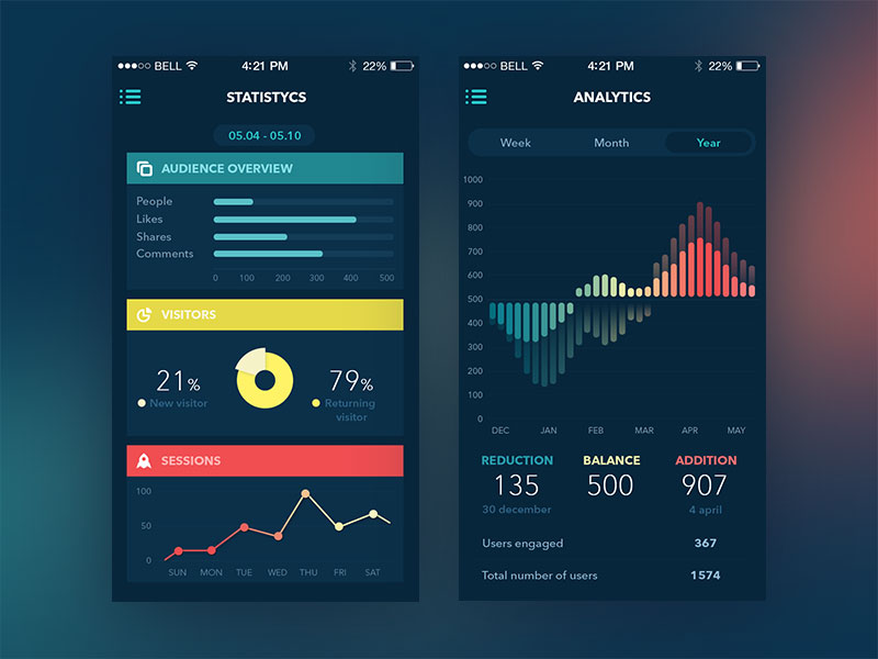 user interface design examples