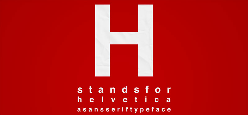 Helvetica - basics of typography