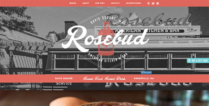 one page website - rosebud