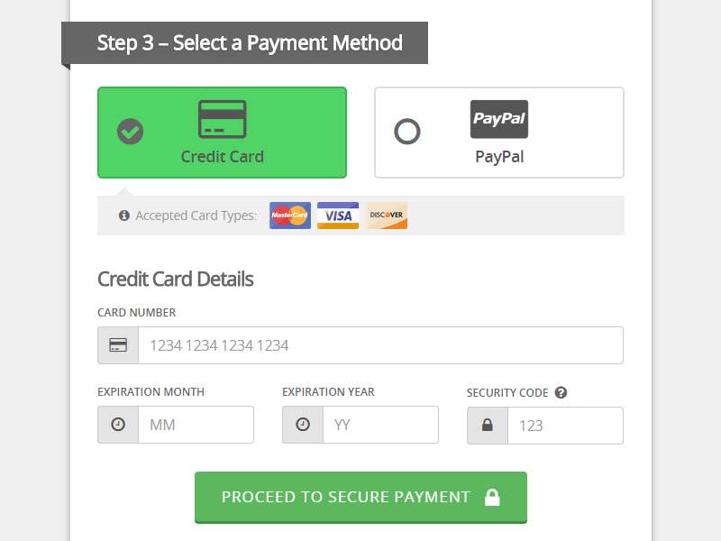The Value of Great Checkout Page Design in credit card payment forms