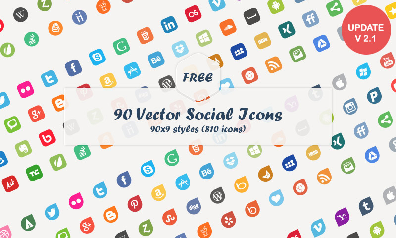 Social Media Vector Icons (Freebie)