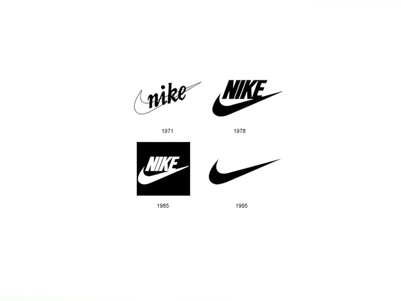 The design elements applied to create the Nike swoosh