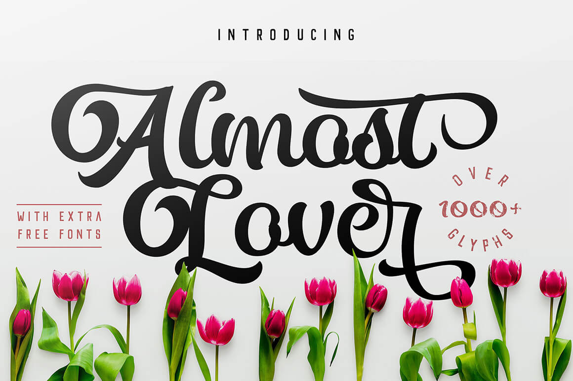 Almost Lover -modern calligraphy font