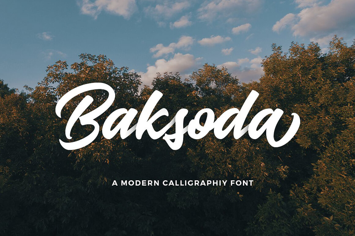 Baksoda Calligraphy Font
