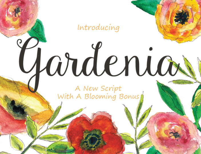 gardenia - best calligraphy fonts