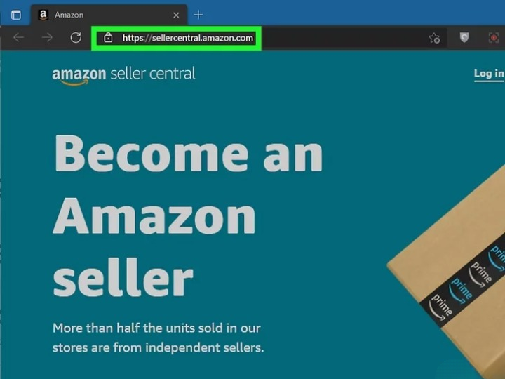login to seller account to create storefront on amazon