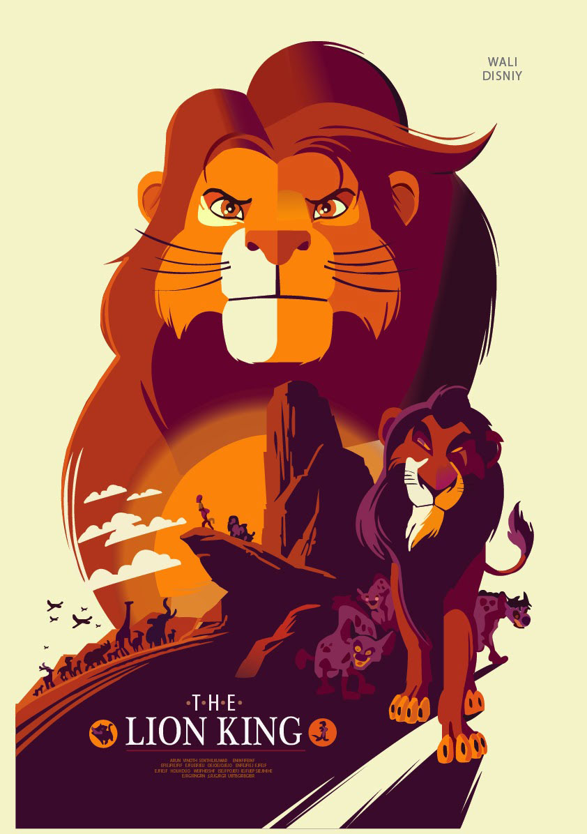 creative movie posters - the lion king