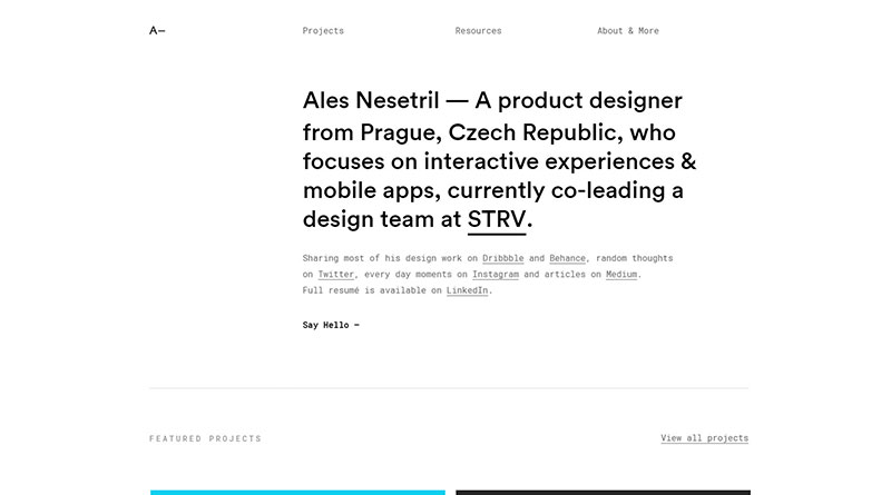 Minimalist web design - 4