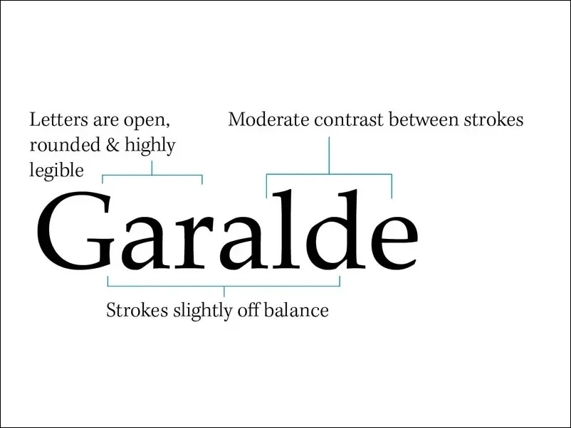 Garalde font