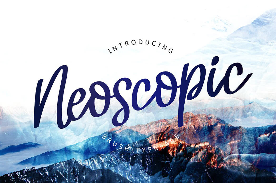 Neoscopic Brush Typeface