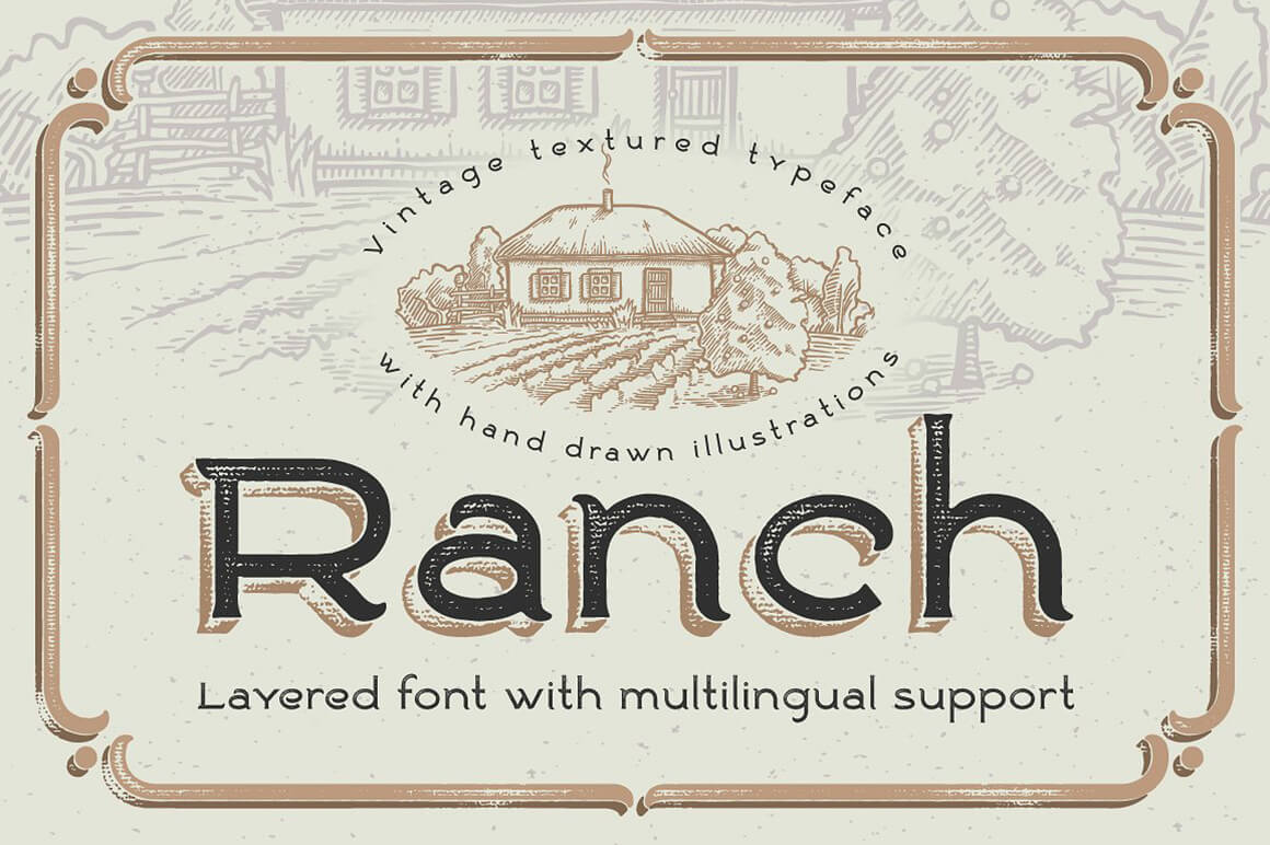 Ranch Vintage Font