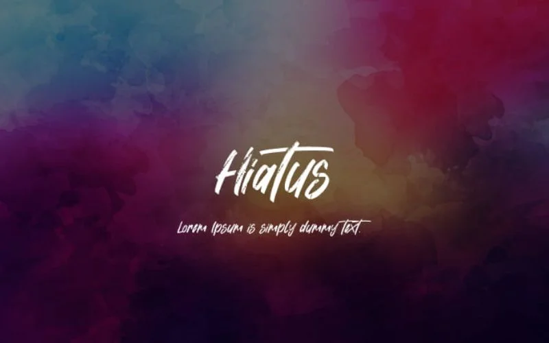 hiatus font