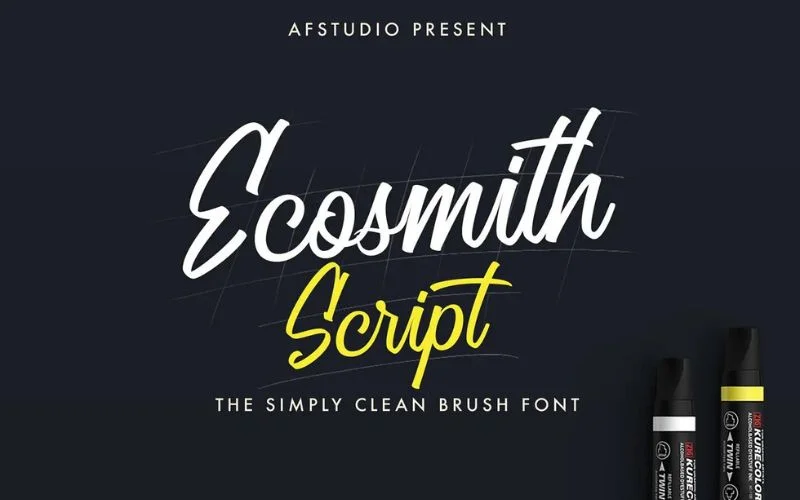 best calligraphy fonts- ecosmith