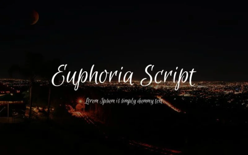 euphoria- best calligraphy fonts