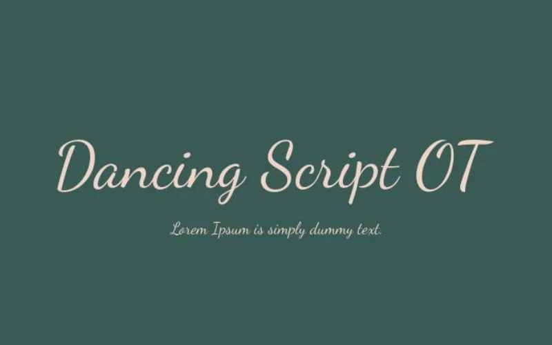 dancing script font