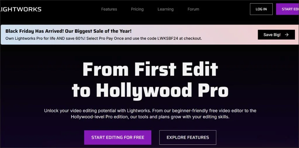 Lightworks: best free video editing software