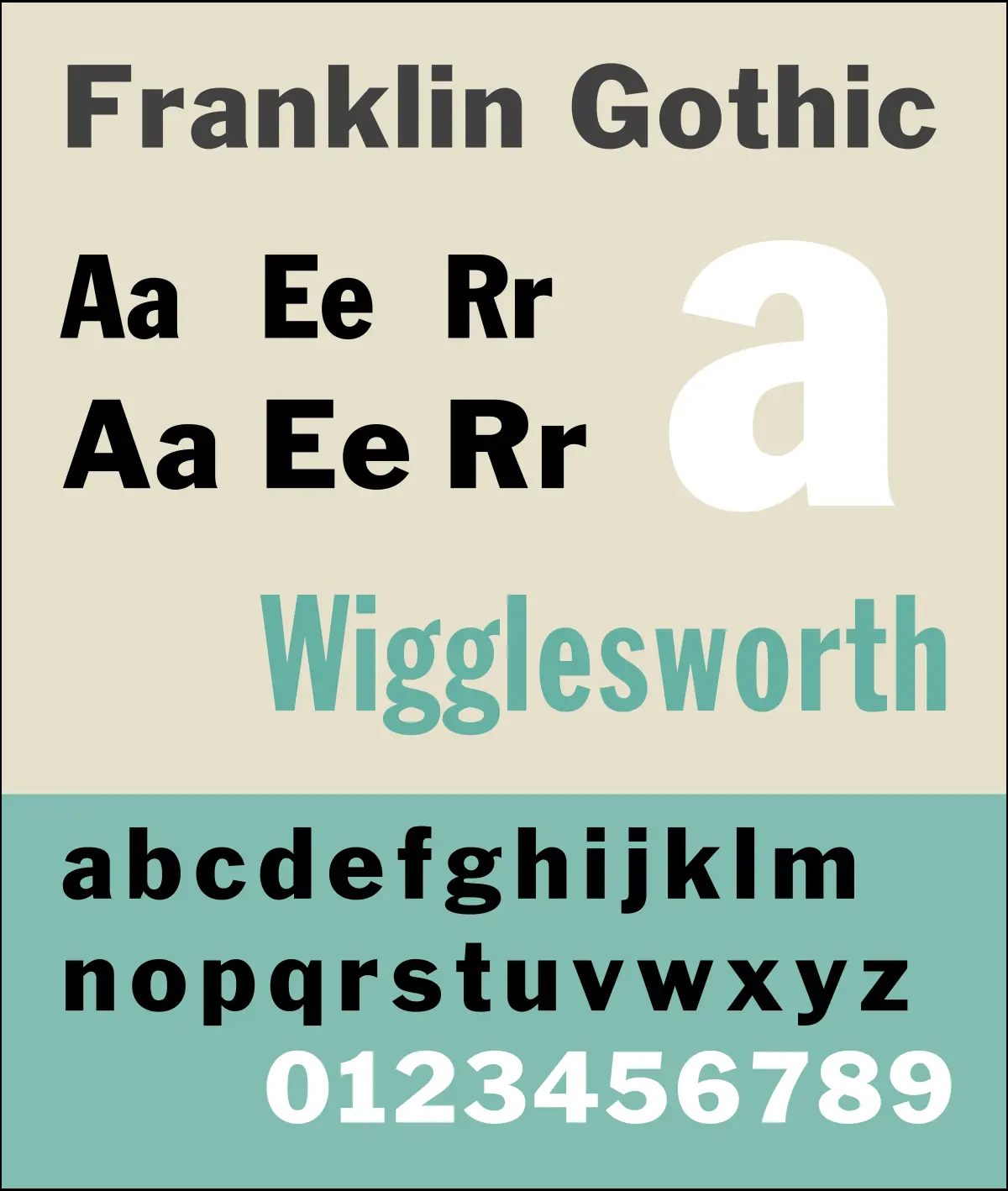 Franklin Gothic Medium Font preview