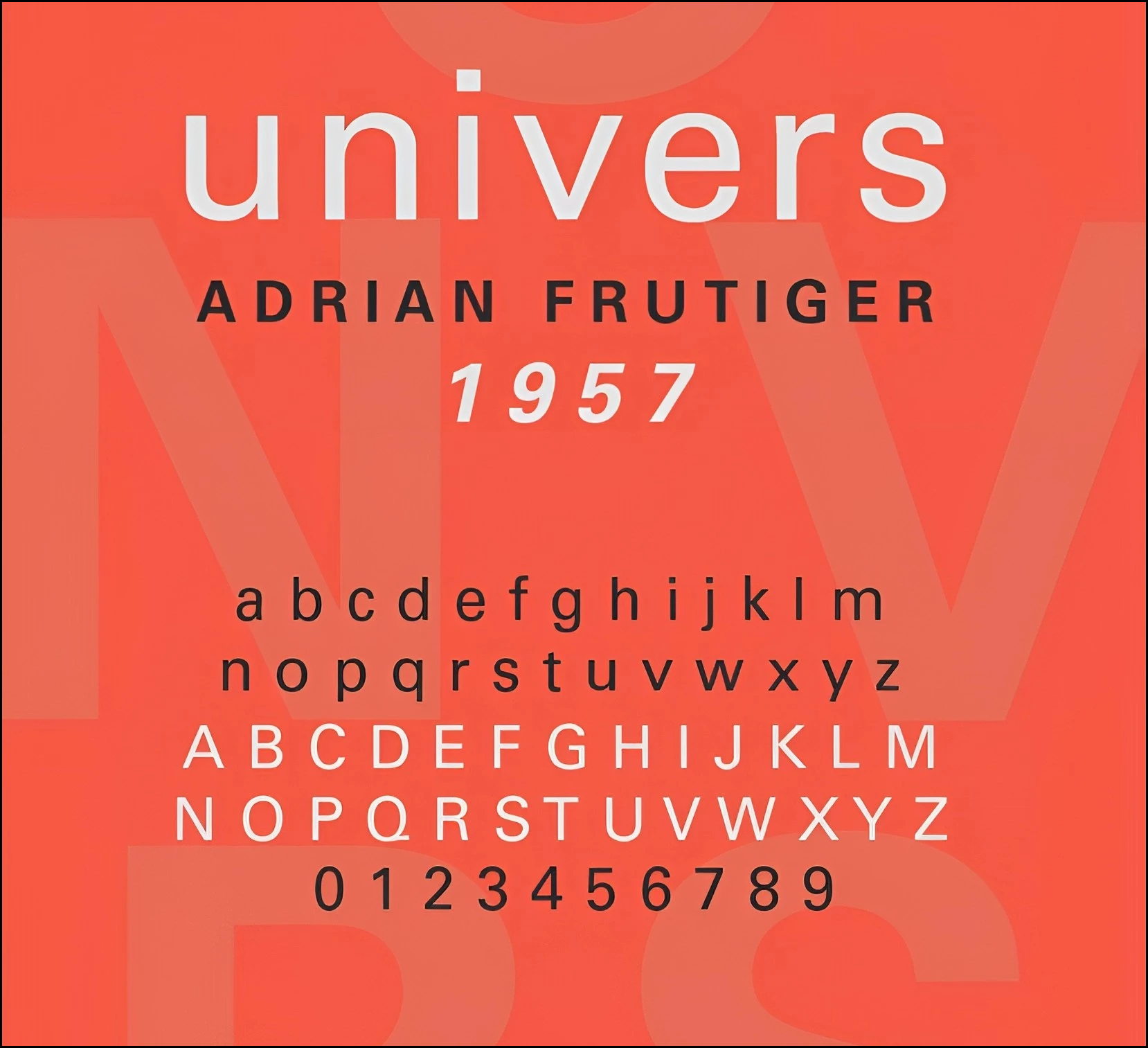 universe font preview