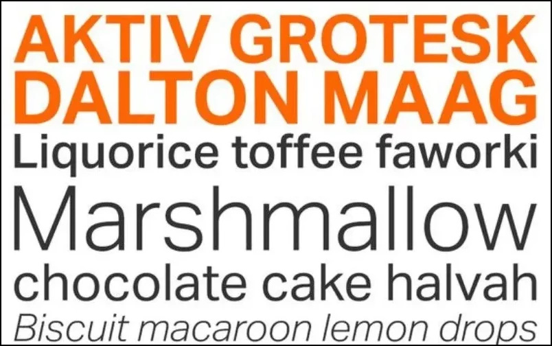 aktive grotesk - fonts that look like helvetica