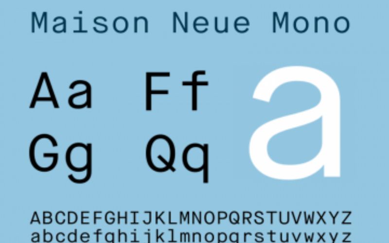 maison neue - modern font