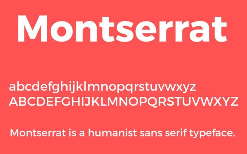 montserrat - formal and sleek font