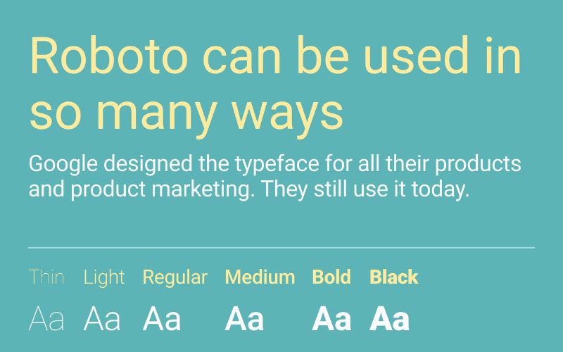 roboto- fonts similar to helvetica