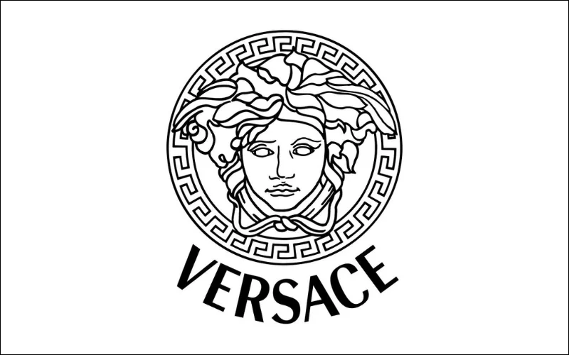 medusa logo with versace wordmark
