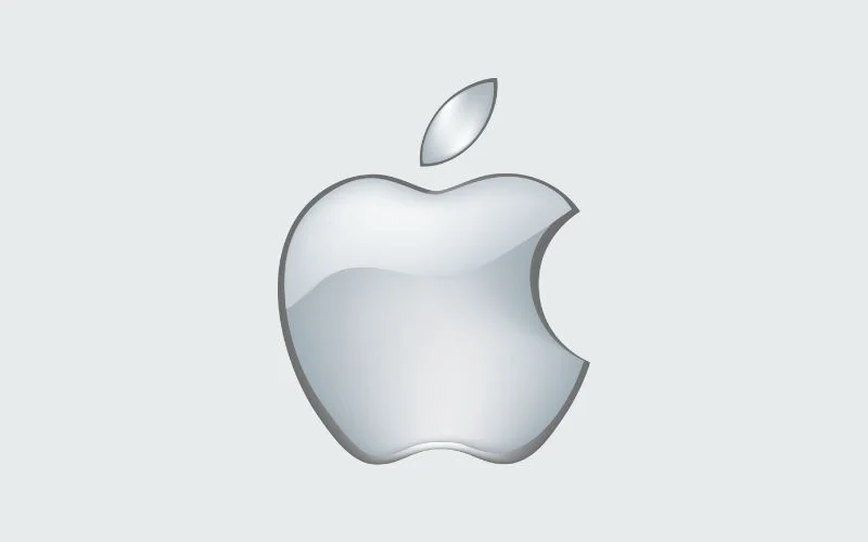 apple glass aqua logo - 2001