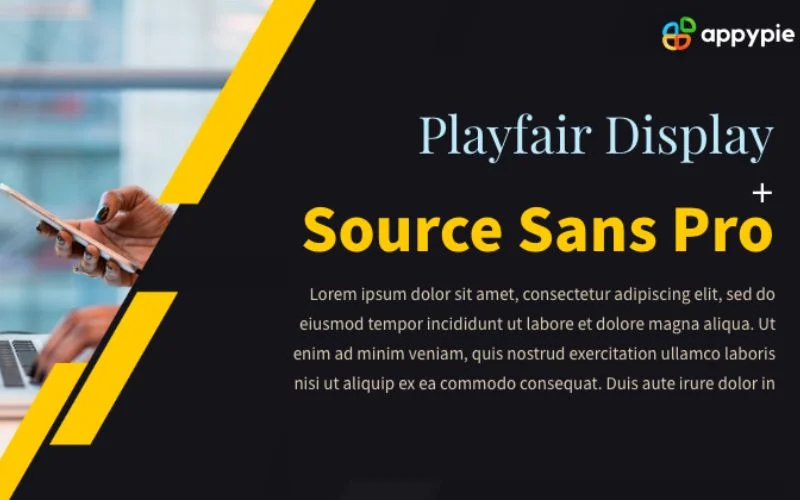 Playfair Display & Source Sans Pro