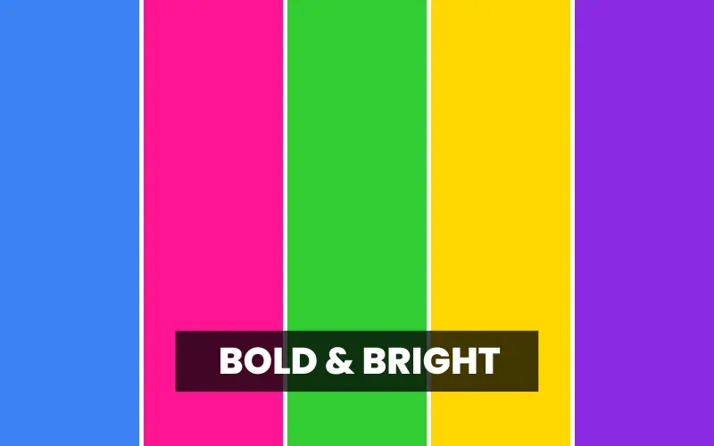 unique color palettes for bright designs