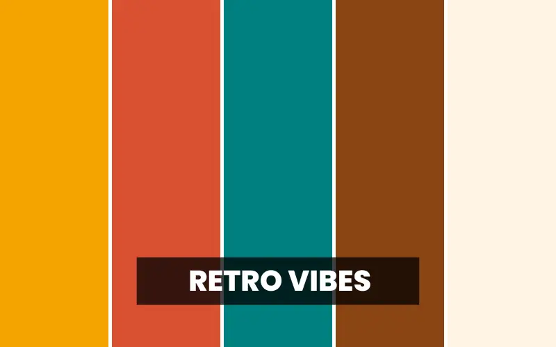 unique color palettes for vintage designs