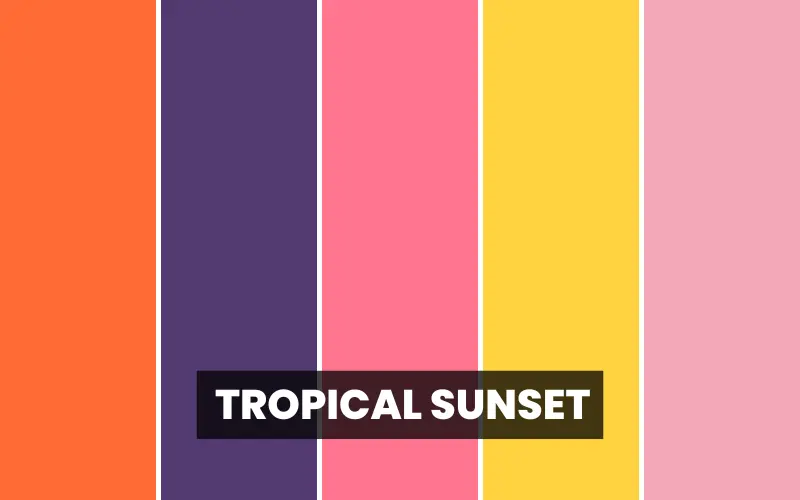 unique color palettes- tropical forest