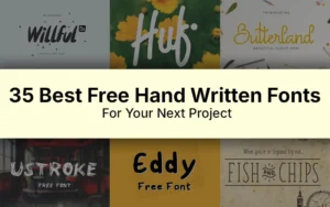 best free handwritten fonts - featured image