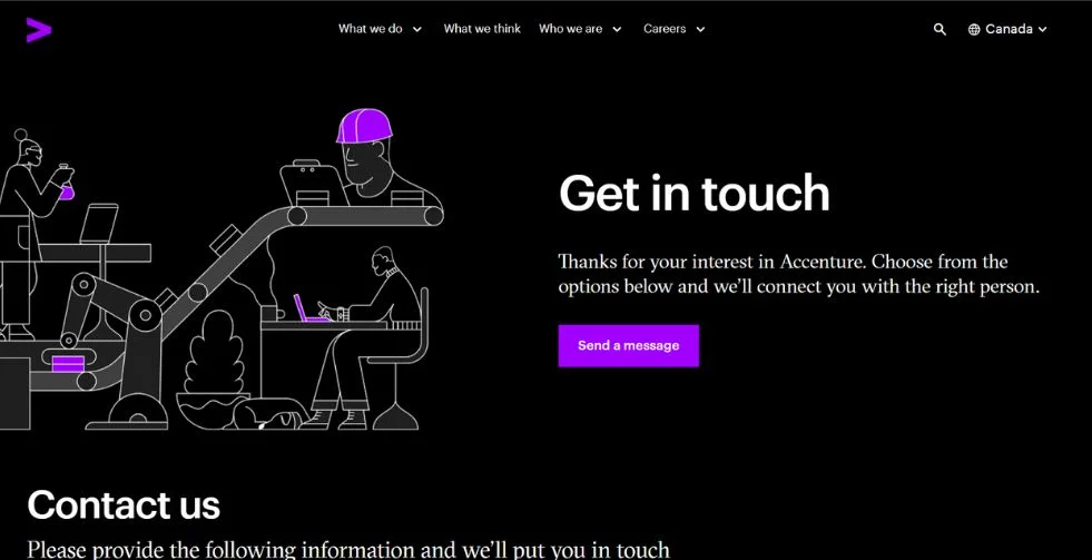 Accenture Get In touch