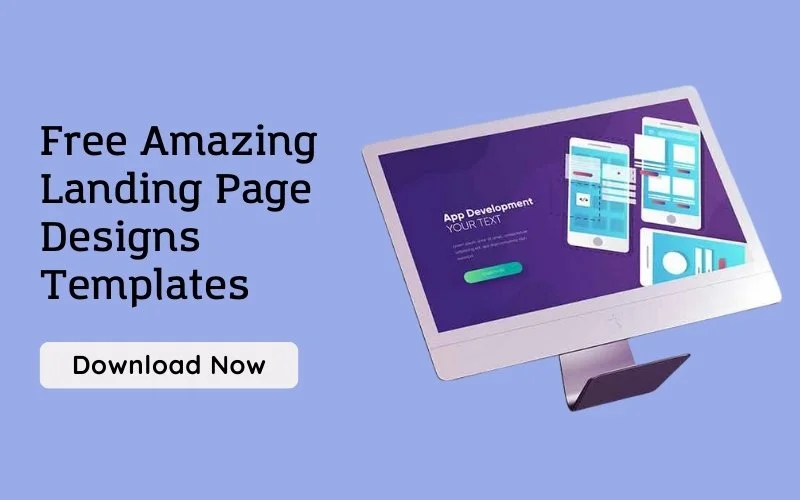 Free Amazing Landing page design Templates Freebie