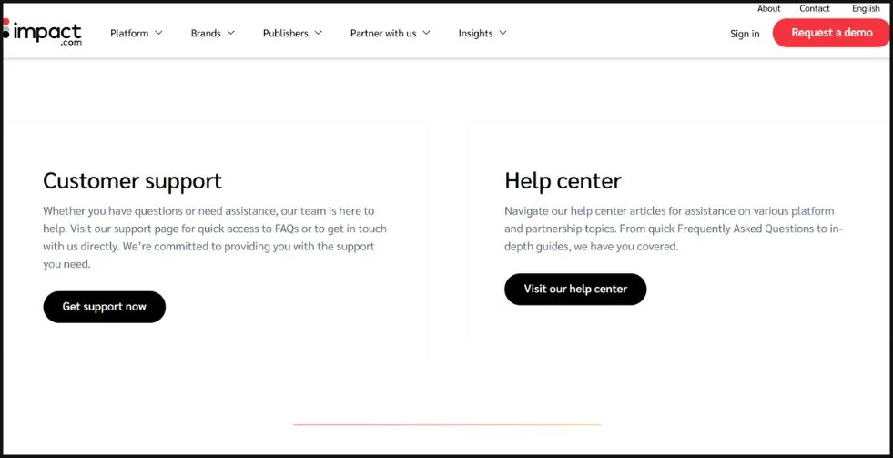 Impact Help centre
