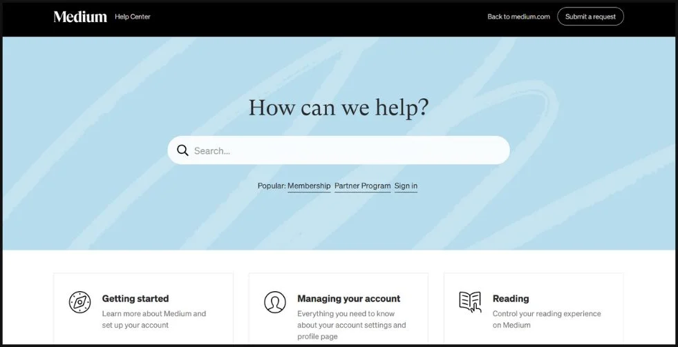 Medium Contact us