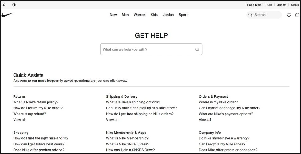 Nike Help Centre